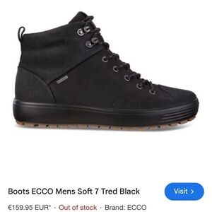 Ecco Soft 7 Tred GTX Men’s Sneaker Boot Leather Goretex size 9-9.5 Waterproof